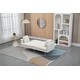 preview thumbnail 3 of 115, Velvet Loveseat Sofa Bed with 2 Pillows, Mid Century 2-Seat Couches Convertible Sofa Bed for Living Room, Bedroom,Office