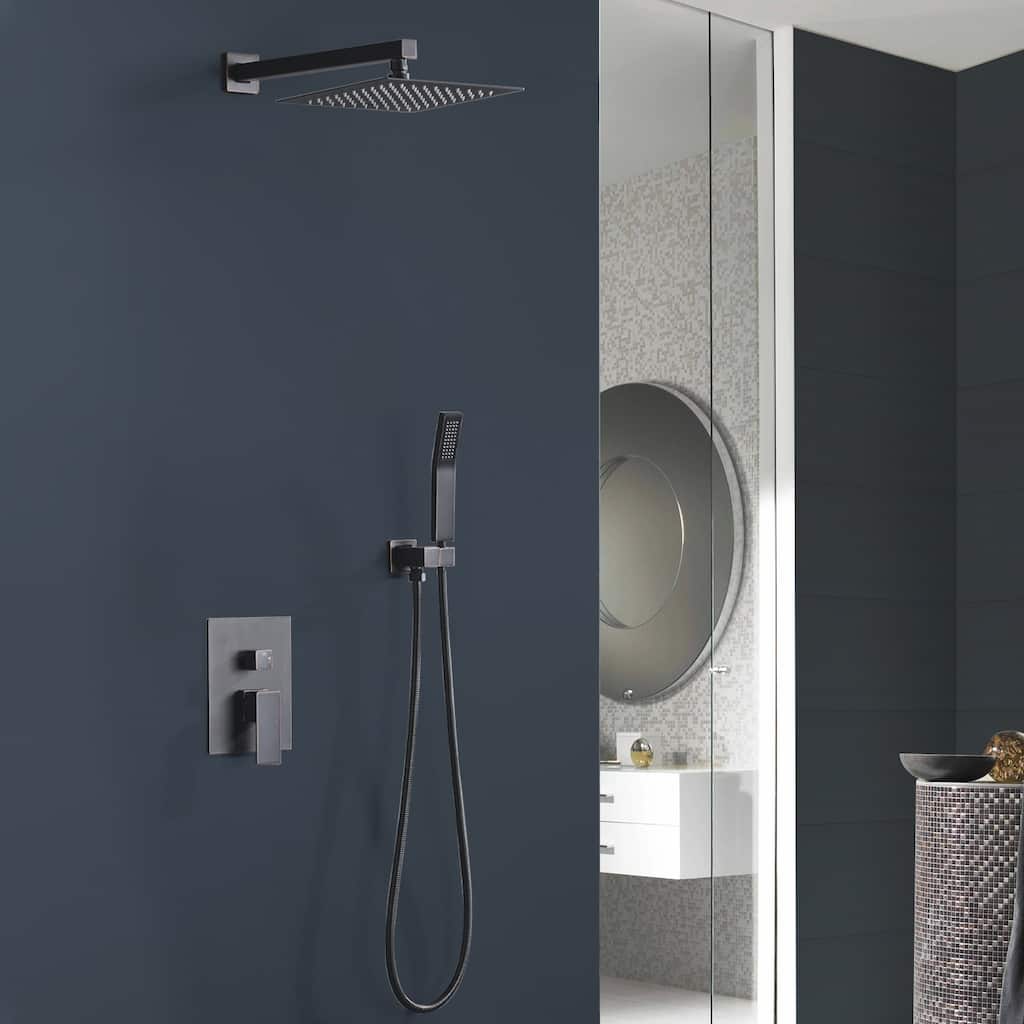 Topcraft 10-Inch Complete Shower System with Handheld Showerhead