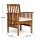 preview thumbnail 18 of 26, Sorrento Acacia Wood 9-piece Expandable Table Outdoor Dining Set by Christopher Knight Home
