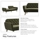 preview thumbnail 36 of 47, The Novogratz Tallulah Velvet Fold-down Memory Foam Futon