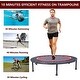 preview thumbnail 9 of 15, 40"Mini Exercise Trampoline for Adults or Kids - Indoor Fitness Rebounder Trampoline with Safety Pad