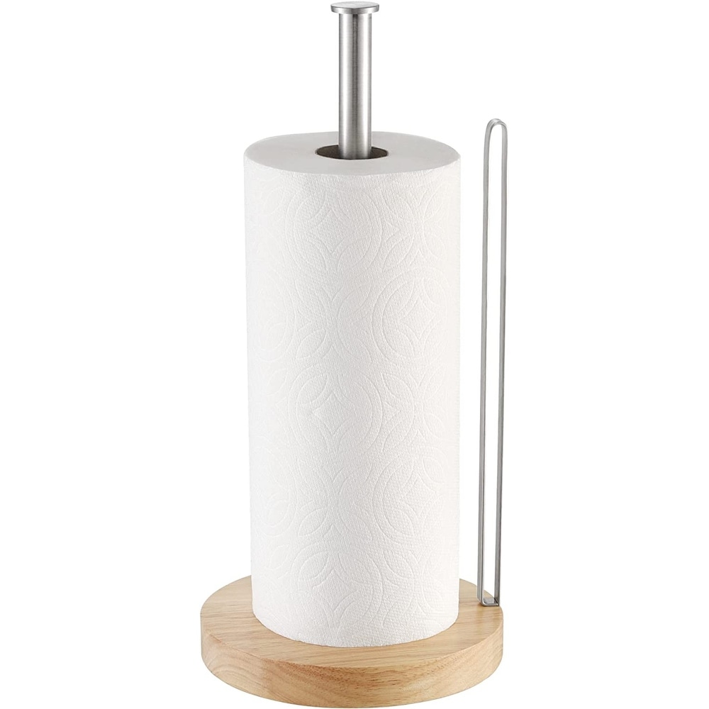 Double Pole Wooden Paper Towel Holder Household Roll Holder