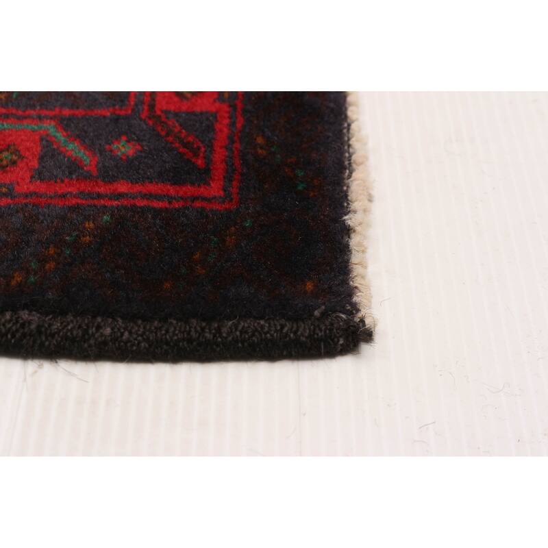Teimani Red Rug 3'7" x 6'8" - 3'7 x 6'8