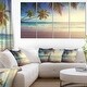Typical Sunset on Seychelles Beach - Extra Large Seascape Art Canvas ...