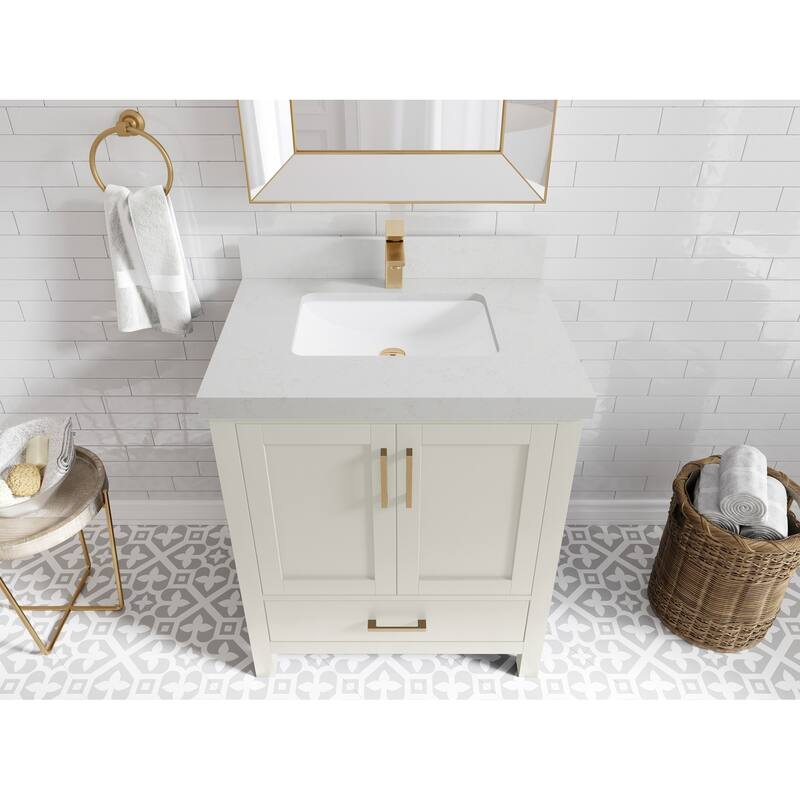 Willow Collections 30 in. W x 22 in. D Malibu Single Sink Bathroom Vanity with Countertop