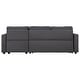 preview thumbnail 7 of 8, L-shape Sectional Sofa Modern Convertible Upholstered Twin Sofa Bed Sleeper with Storage Sofa Chaise and 2 Tossing Cushions