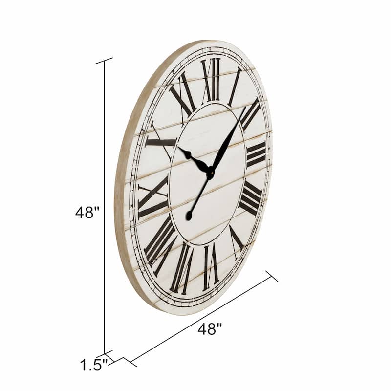 The Gray Barn Oversize Shiplap Wall Clock