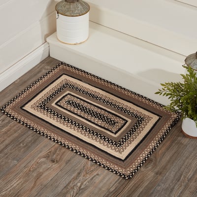 Sawyer Mill Charcoal Jute Rug Rect w/ Pad 20x30