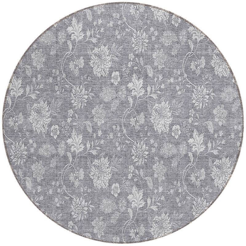 HomeRoots Floral Transitional Rectangle Outdoor Rug