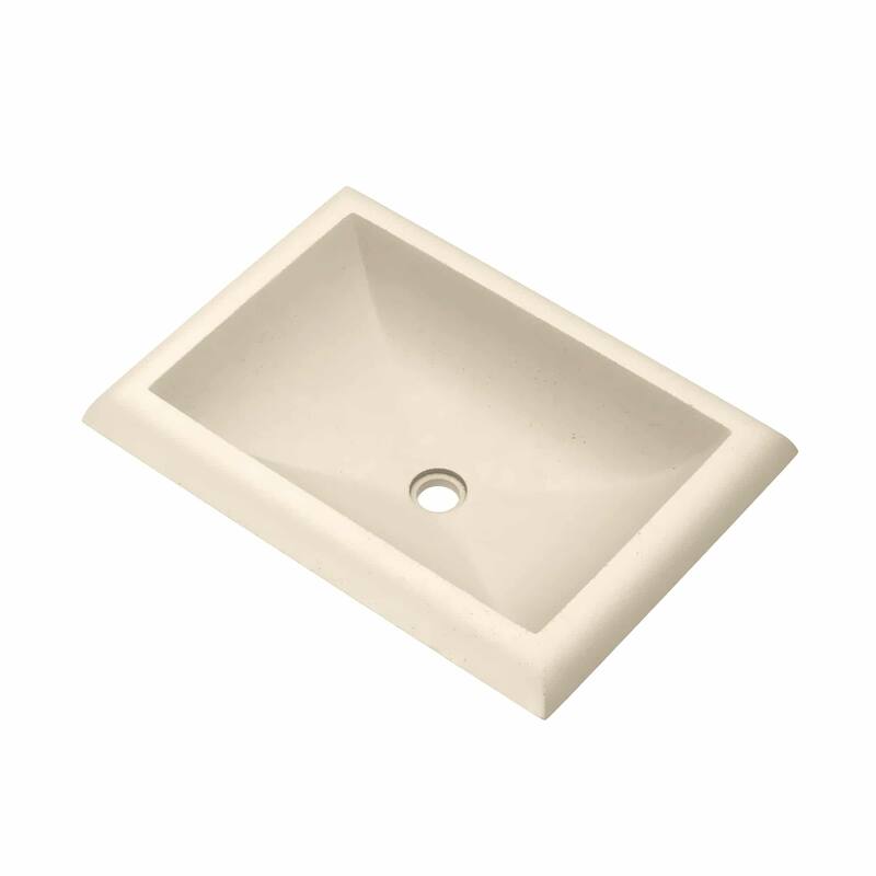 Native Trails Montecito 21-1/2" NativeStone Drop In Bathroom Sink - Sand