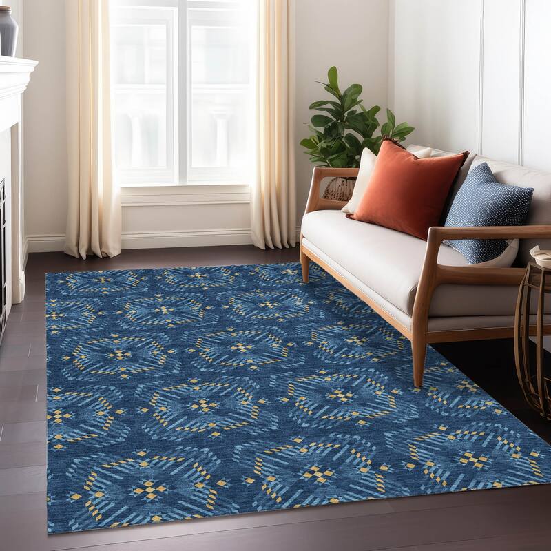 Machine Washable Indoor/ Outdoor Modern Frontenac Chantille Rug