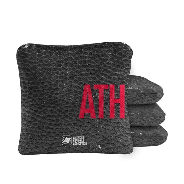 slide 2 of 4, Athens Black Dual Sided Cornhole Bags