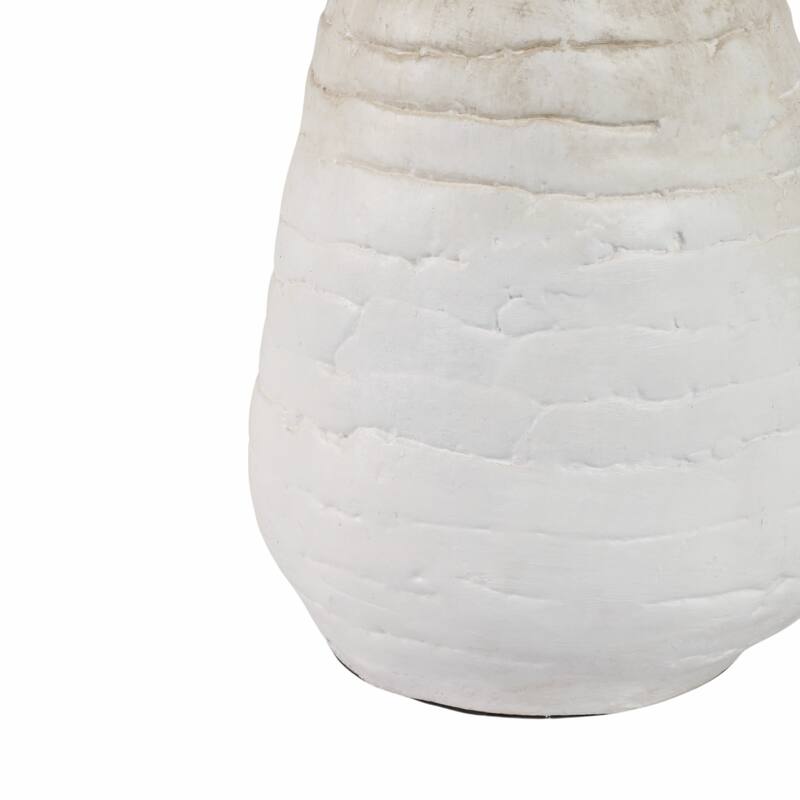 Ceramic Slanted Eared Decorative Vase - Ivory, 18"
