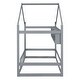 preview thumbnail 10 of 8, Gray Full House Bed with Storage Shelf & Fence - Ideal for Kids