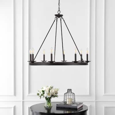 SAFAVIEH Fauna Round 8-light Chandelier - 34" x 34" x 33.5-105.5"