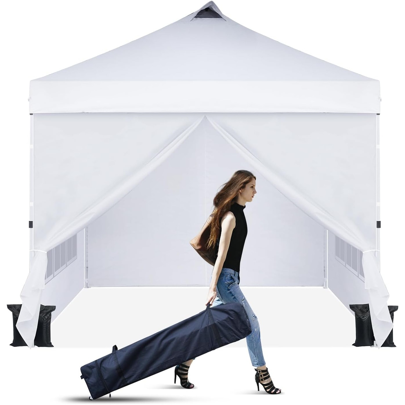 Canopy Tent Pop Up Canopy with Roller Bag Tent Instant Shelter Beach Canopy On Sale Bed Bath Beyond 39902518
