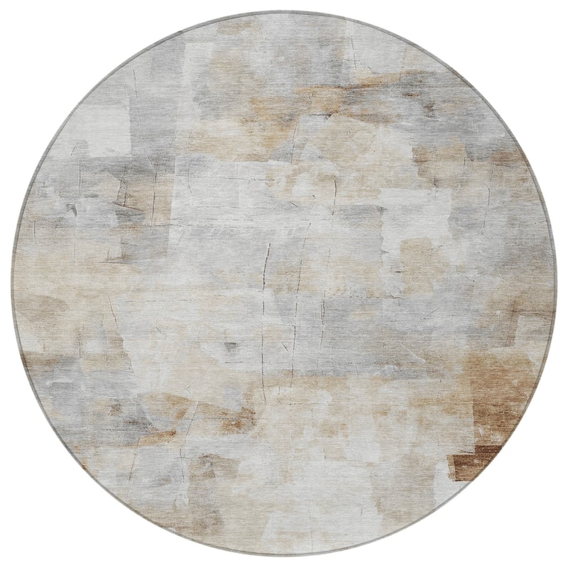 HomeRoots Abstract Transitional Rectangle Outdoor Rug