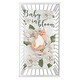 preview thumbnail 1 of 2, Boho Flower Floral Girl Photo Op Fitted Crib Sheet Ivory Shabby Chic Bohemian Watercolor Garden Wildflower Nature Modern Beige