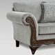 preview thumbnail 20 of 30, Hernen Carved Wood Frame 5-Piece Living Room Set