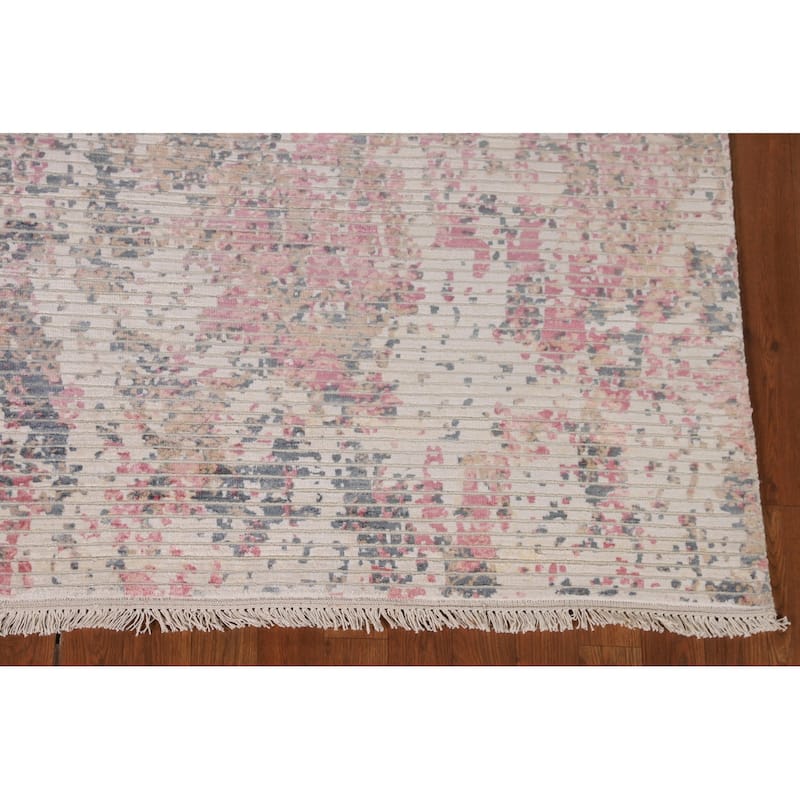 Abstract Modern Area Rug Hand-Knotted Wool Carpet - 6'6"x 9'7"