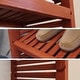 preview thumbnail 6 of 10, John Louis Home 12in Deep Solid Wood Simplicity Organizer Red Mahogany