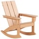 preview thumbnail 3 of 8, Shoreside Modern Eco-Friendly All Weather Poly Adirondack Rocking Chair