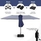 preview thumbnail 22 of 37, Costway 11 PCS Patio Dining Set with 15 ft Double-Sided Patio Umbrella - See Details