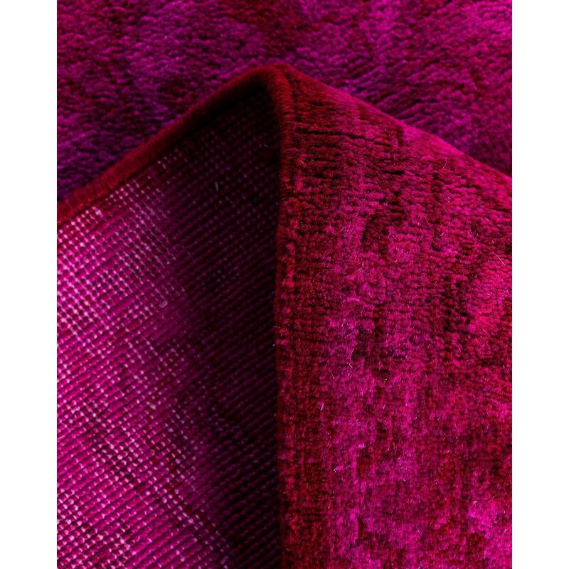 Vibrance One-of-a-Kind Hand-Knotted Runner Rug - Pink, 2' 7" x 12' 5" - 2' 7" x 12' 5"