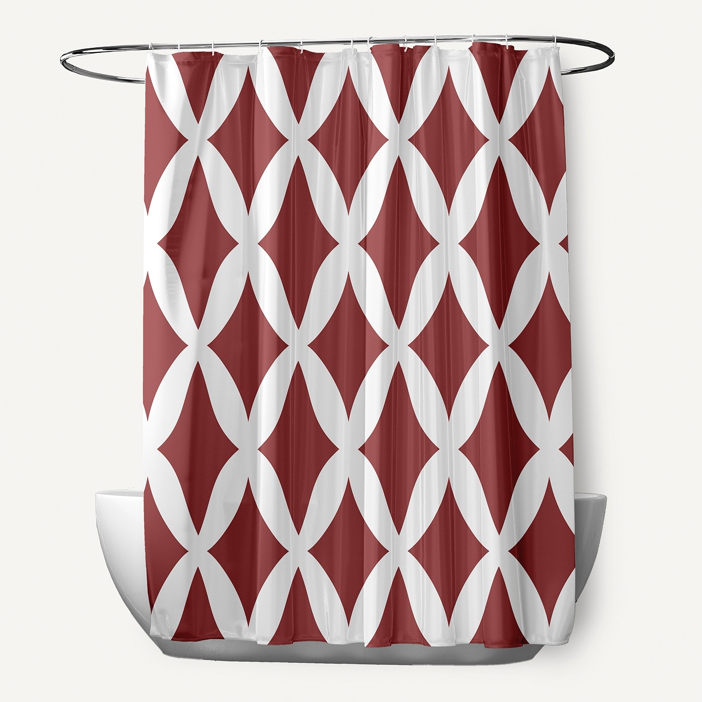Lattice shower sale curtain
