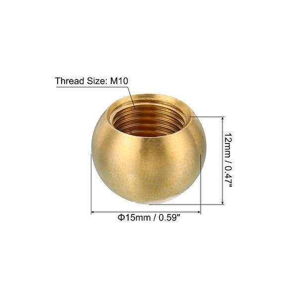 10pcs M10x1 Threaded Lamp Finials Cap Knob Ball Lamp Decoration Screw ...
