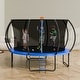 preview thumbnail 2 of 15, Outdoor Trampoline with Net Ladder and Curved Poles for Kids & Adults
