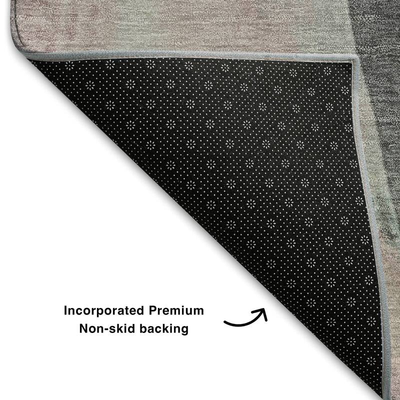 Premium Washable Super Soft Abstract Brushstrokes Mayfield Rug