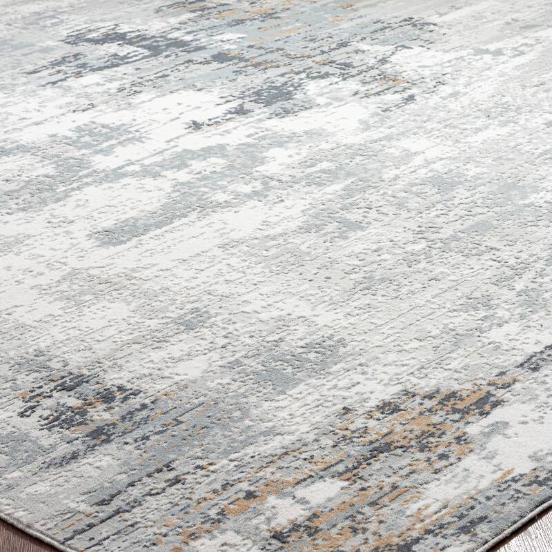Abstract Grey Tones Area Rug