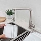 preview thumbnail 10 of 8, STYLISH Pull Down Kitchen Faucet + Soap Dispenser - Stainless Steel Finish