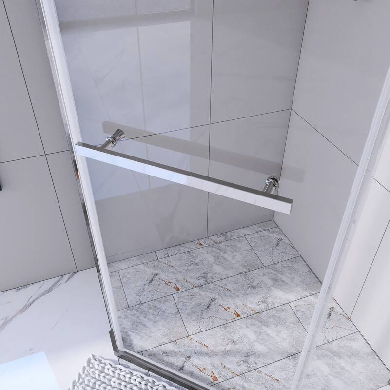 36'' x 72'' Neo-angle Pivot Semi-Frameless Corner Shower Enclosure