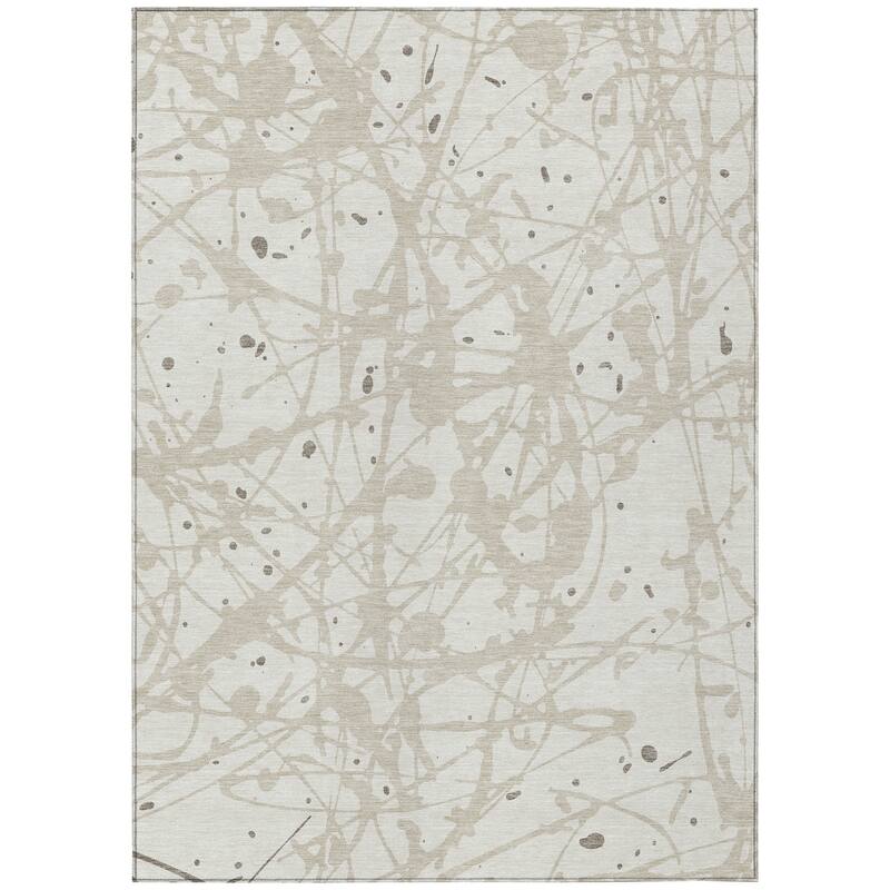 Machine Washable Indoor/ Outdoor Modern Campo Chantille Rug