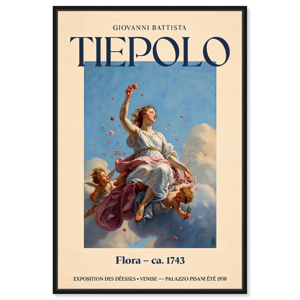 Goddess of Flowers in Flight Canvas by Art Remedy