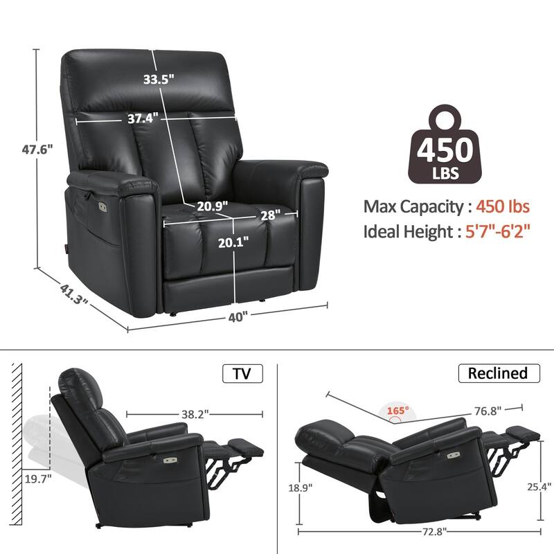 MCombo Heavy Duty Lift Chair for Elderly, Extra Wide Dual Motor Power Lift Recliner 450lbs