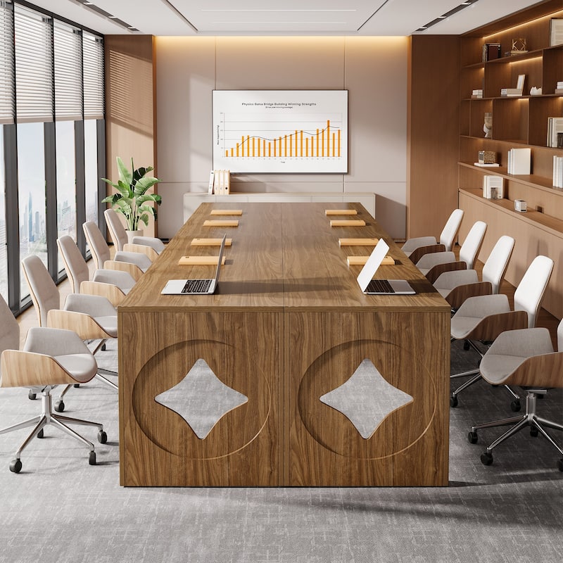 6.56 ft Long Conference Table, 78.74" Modern Meeting Seminar Table