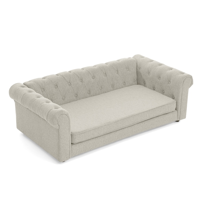 Elegant Rectangular Pet Sofa Bed for Dogs Up to 130lbs
