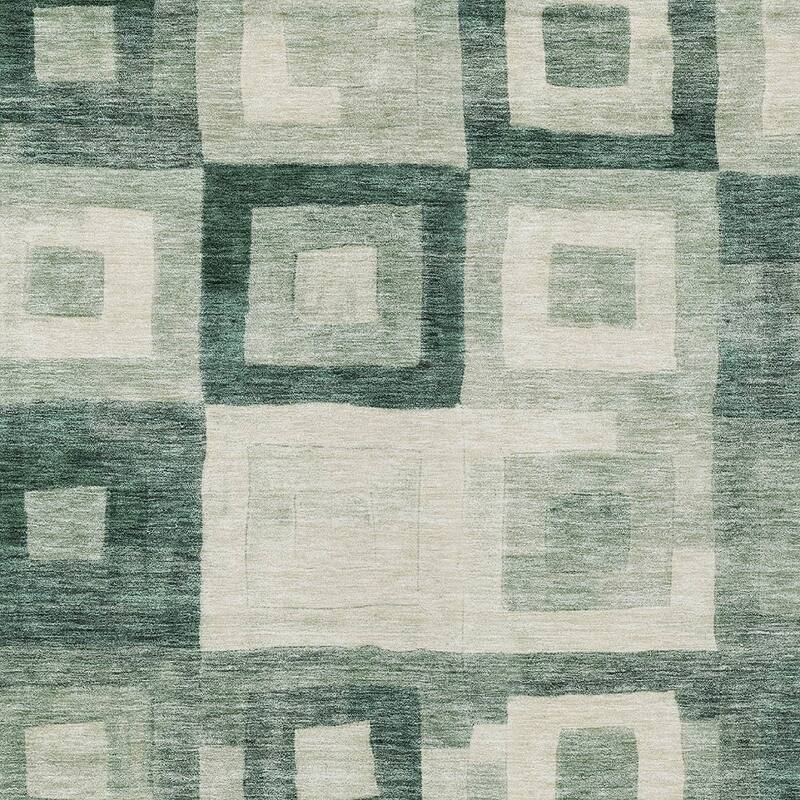 HomeRoots Geometric Transitional Rectangle Outdoor Rug