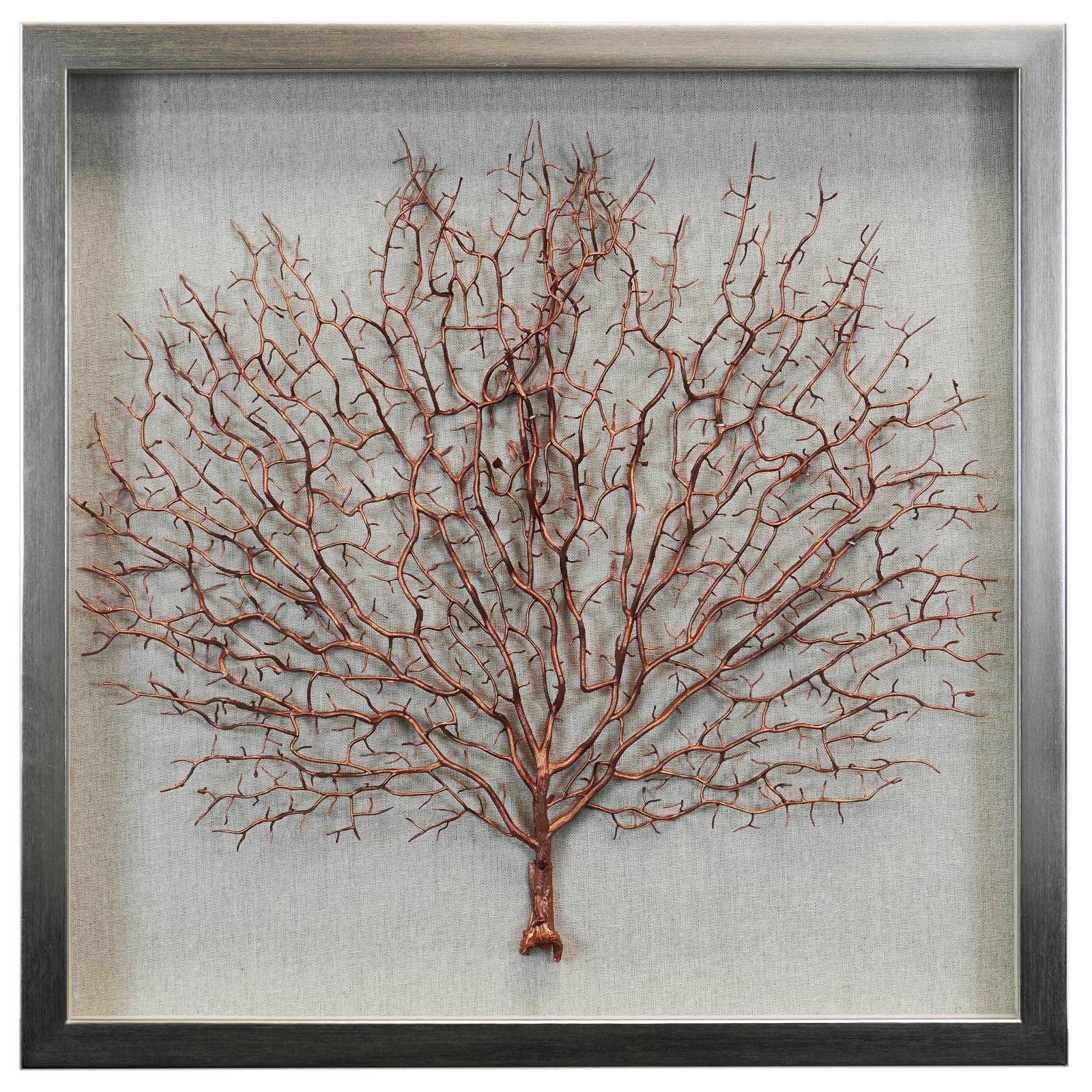 HUJI Copper Tree Shadow Box Wall Decor