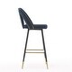 preview thumbnail 10 of 45, Modern Set of 2 Barstools with Nailheads