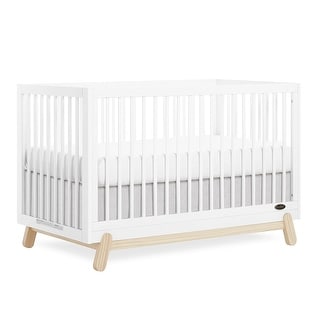Dream On Me Hygge 5-in-1 Convertible Crib - Vintage White Oak