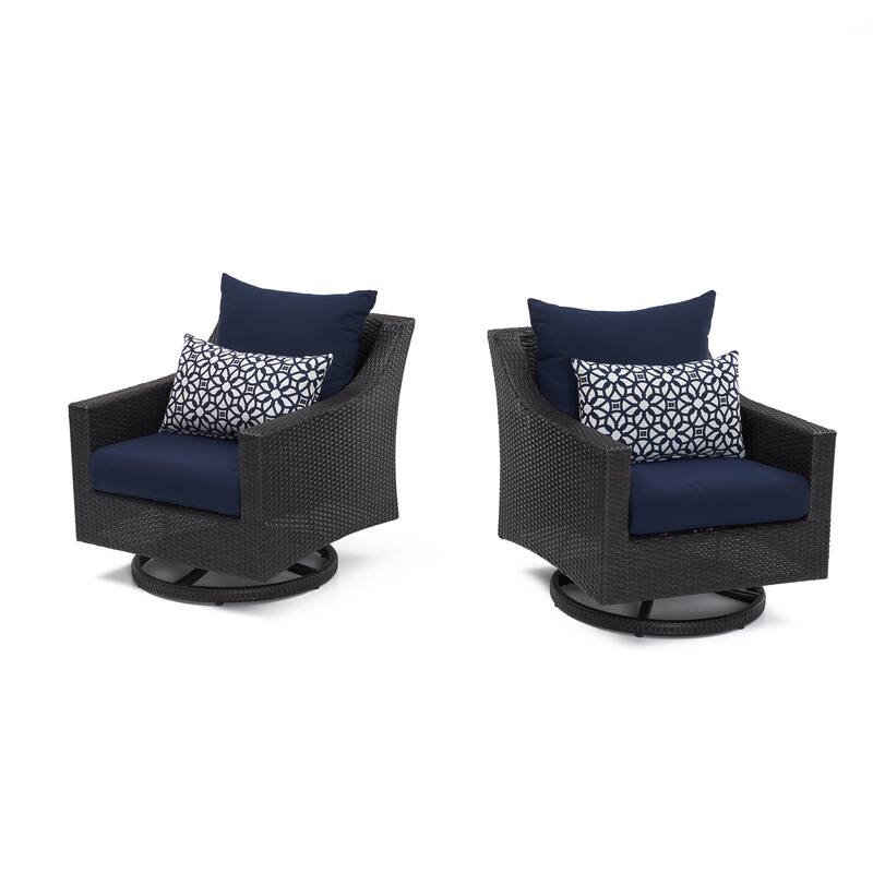 Deco 8 Piece Sunbrella Outdoor Patio Sofa & Motion Club Chair Set