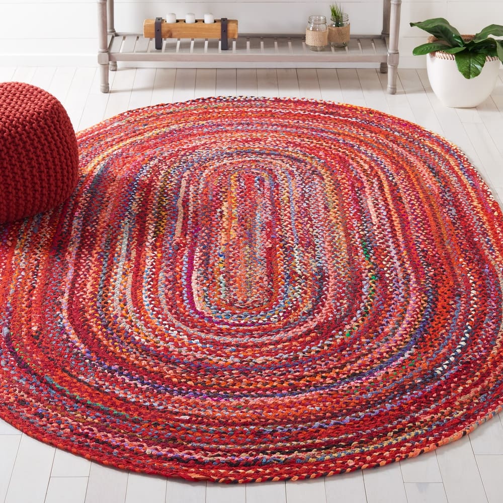 SAFAVIEH, Handmade Braided Teodora Country Cotton Rug