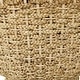 preview thumbnail 6 of 15, Rattan and Seagrass Handmade Woven Tapered Coffee Table or Accent Table with Glass Top - Brown - Roche River Decor - 20"W, 24"H