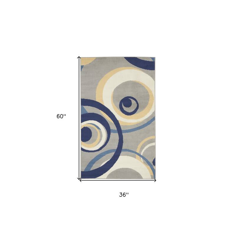 Liwas Power Loomed Geometric Modern Area Rug By HomeRoots