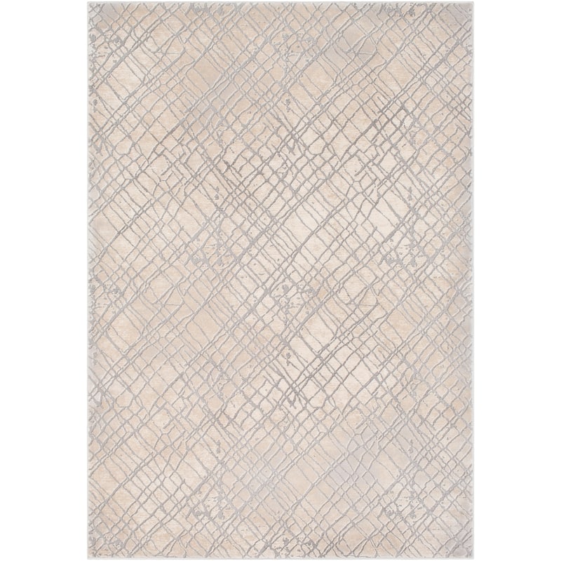 Tsering Contemporary Cream Area Rug - 8' 10" x 12' 4"