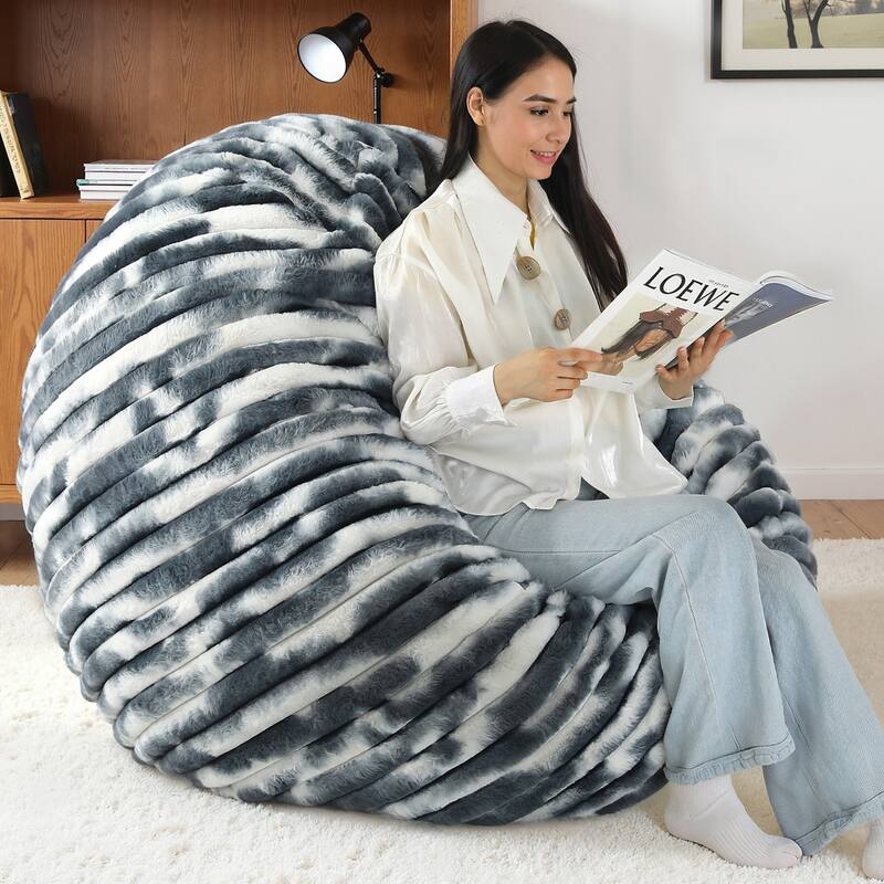 Oversized Bean Bag Chair Bean Bag Bed for Adults & Convertible